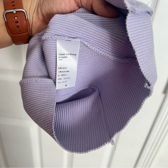 Naked Wardrobe | NWOT Lilac Snatched & Sexy Sleeveless Body Con Dress Size M - Picture 6 of 7